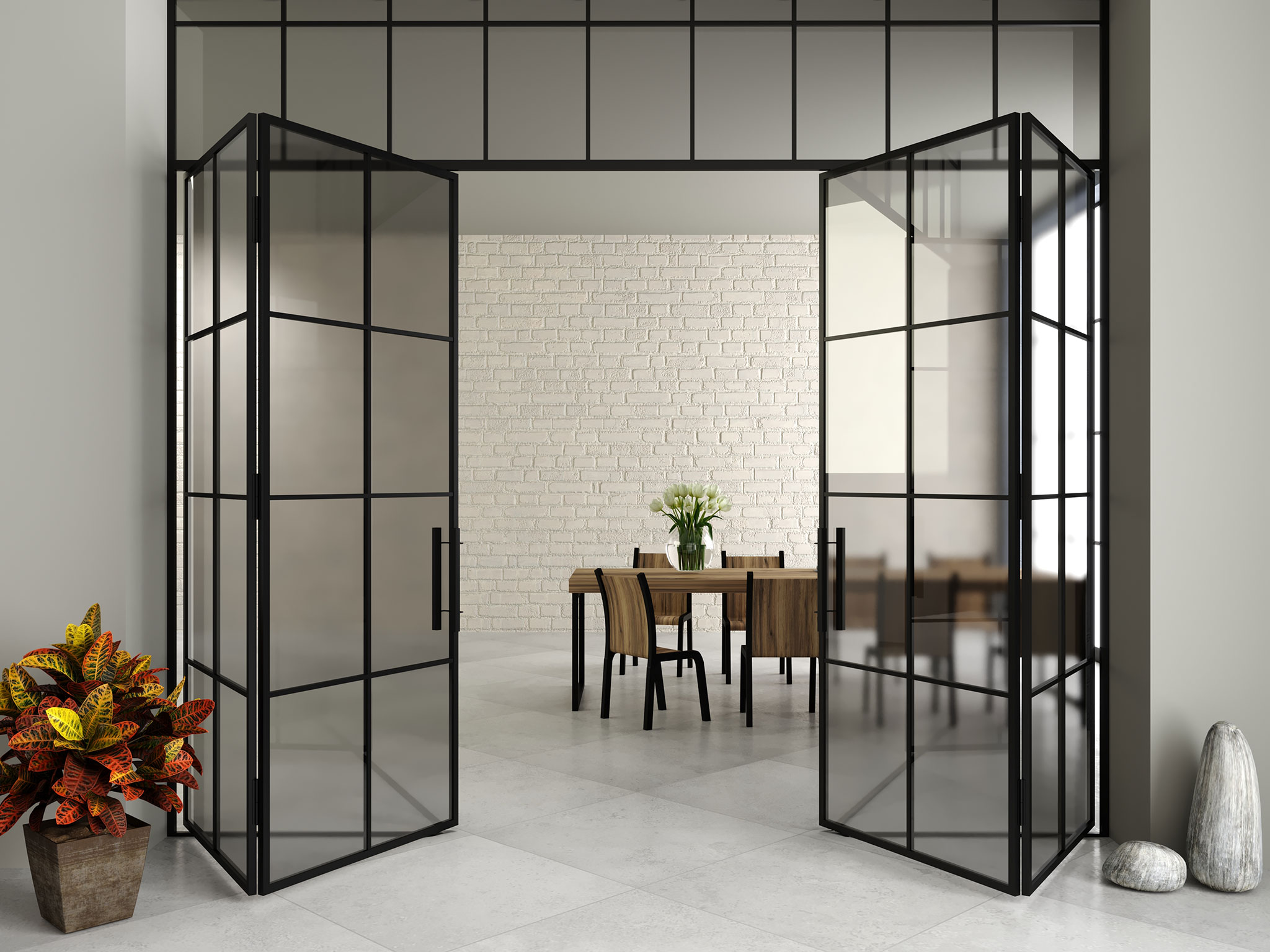 Internal bifold doors make ideal room dividers