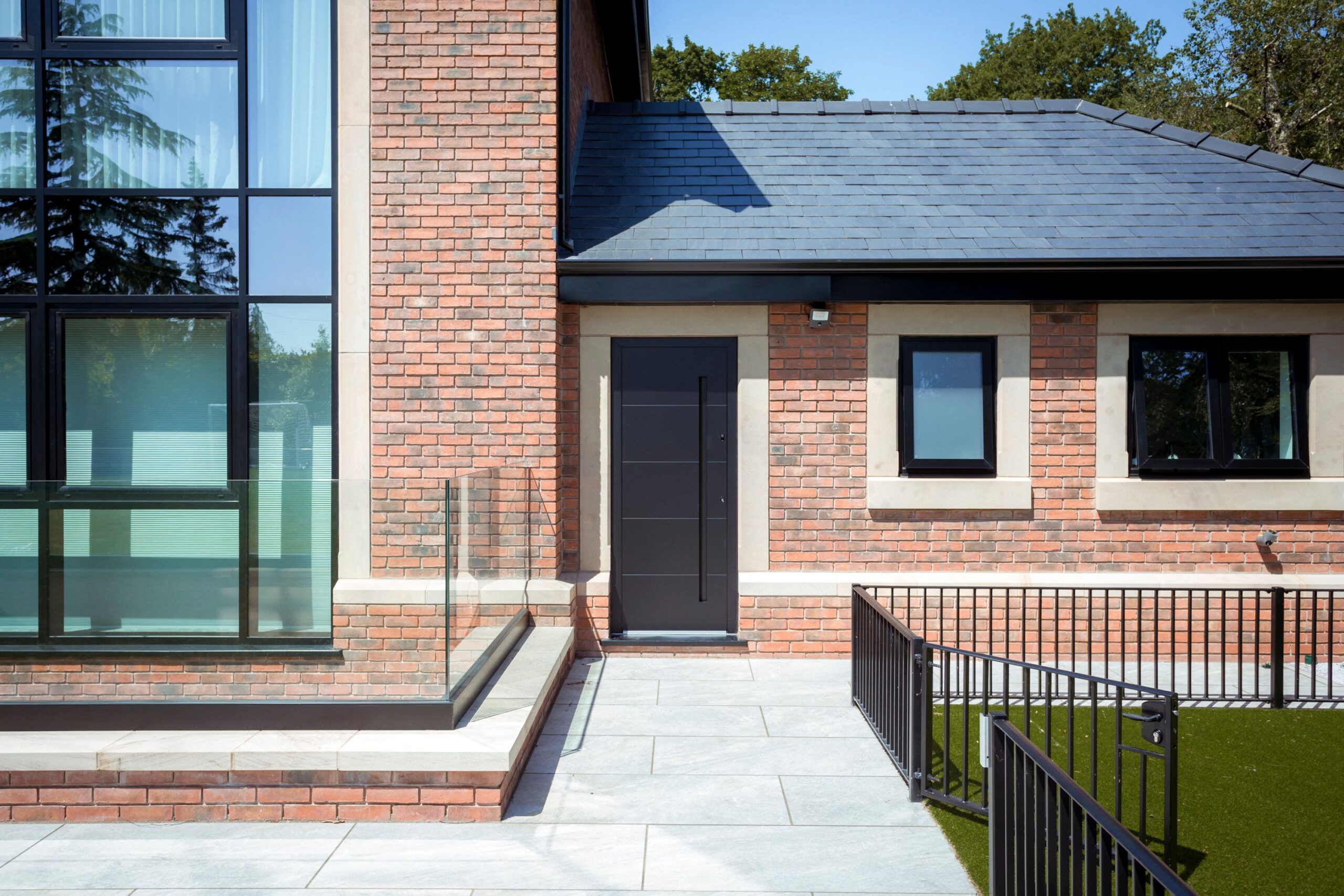 Modern Black Front Door